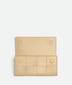 Bottega Veneta Cassette Large Flap Wallet Porridge Discount
