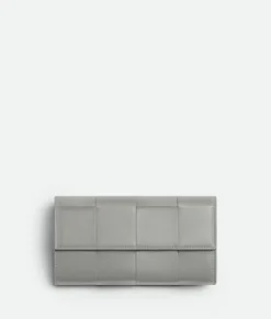 Bottega Veneta Cassette Large Flap Wallet Sterling/zenith Online