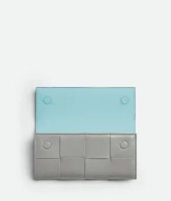 Bottega Veneta Cassette Large Flap Wallet Sterling/zenith Online
