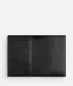 Bottega Veneta Cassette Passport Case Black Outlet