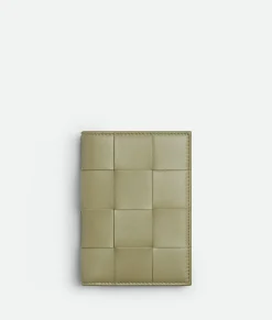 Bottega Veneta Cassette Passport Case Travertine Sale