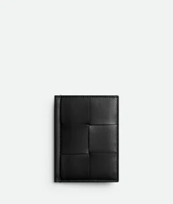 Bottega Veneta Cassette Slim Flap Card Case Black Best