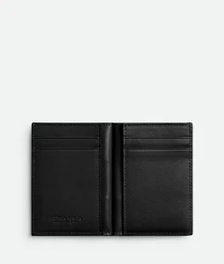 Bottega Veneta Cassette Slim Flap Card Case Black Best