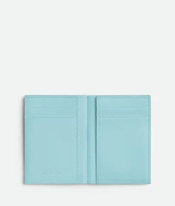 Bottega Veneta Cassette Slim Flap Card Case Sterling/zenith Clearance