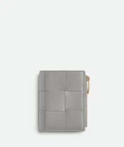 Bottega Veneta Cassette Small Bi-Fold Wallet Sterling/zenith Online