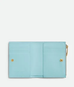 Bottega Veneta Cassette Small Bi-Fold Wallet Sterling/zenith Online