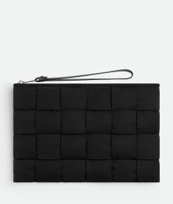 Bottega Veneta Cassette Small Flat Pouch Black Discount