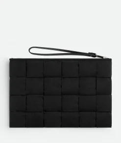 Bottega Veneta Cassette Small Flat Pouch Black Discount
