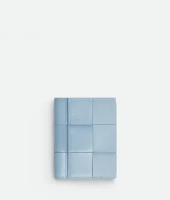 Bottega Veneta Cassette Tri-Fold Zip Wallet Ice Sale