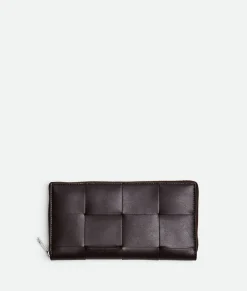 Bottega Veneta Cassette Zip Around Wallet Fondant Sale