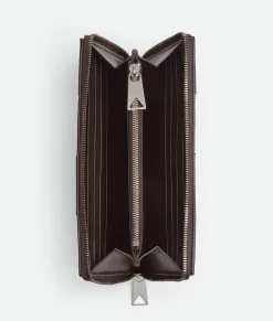 Bottega Veneta Cassette Zip Around Wallet Fondant Sale