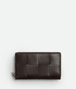 Bottega Veneta Cassette Zip Around Wallet Fondant Discount
