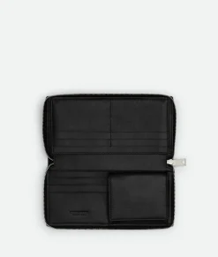 Bottega Veneta Cassette Zip Around Wallet Black Online