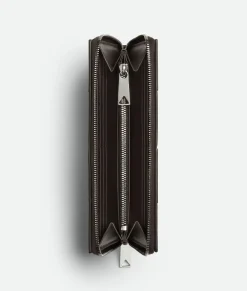 Bottega Veneta Cassette Zip Around Wallet Fondant/wood Discount