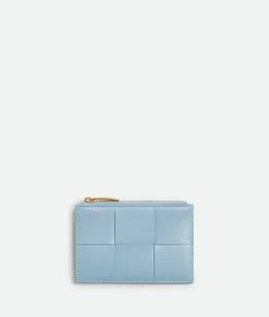 Bottega Veneta Cassette Zippered Card Case Ice Hot