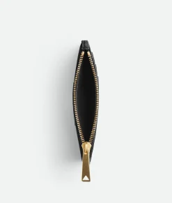 Bottega Veneta Cassette Zippered Card Case Black Best