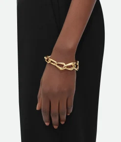 Bottega Veneta Chain Bracelet Yellow gold Discount