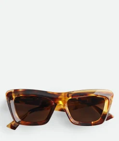 Bottega Veneta Classic Cat Eye Sunglasses Havana/brown Discount
