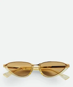 Bottega Veneta Classic Cat Eye Sunglasses Yellow/brown Discount