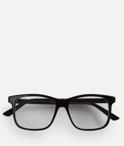 Bottega Veneta Classic Square Eyeglasses Black/transparent Best