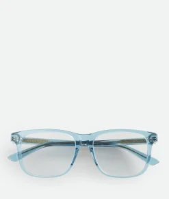 Bottega Veneta Classic Square Eyeglasses Light blue/transparent New