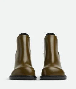 Bottega Veneta Cliff Chelsea Ankle Boot Olive oil New