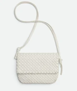 Bottega Veneta Cobble Messenger White