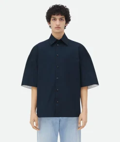 Bottega Veneta Compact Cotton Shirt Wave New
