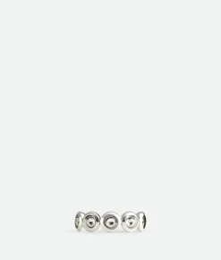 Bottega Veneta Concave Ring Silver Discount