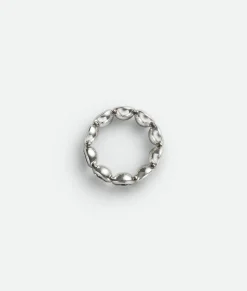 Bottega Veneta Concave Ring Silver Discount