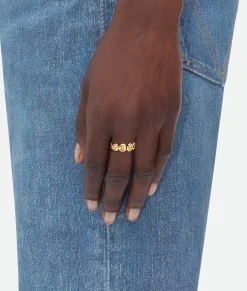 Bottega Veneta Concave Ring Yellow gold Sale