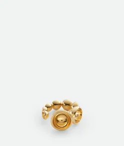 Bottega Veneta Concave Ring Yellow gold Online