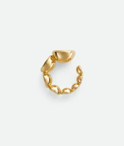 Bottega Veneta Concave Ring Yellow gold Online