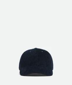 Bottega Veneta Corduroy Cap Midnight blue Best