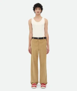 Bottega Veneta Corduroy Trousers Pale oak Clearance
