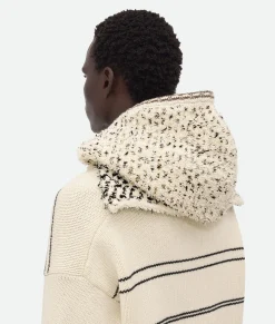 Bottega Veneta Cotton And Wool Textured Balaclava Multicolor/soapstone Outlet