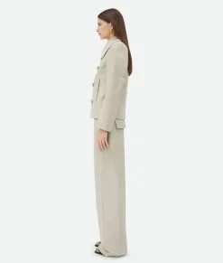 Bottega Veneta Cotton Gabardine Caban Plaster