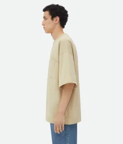 Bottega Veneta Cotton Jersey T-Shirt Hay Outlet