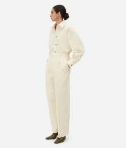 Bottega Veneta Cotton Poplin Trousers Toile Hot