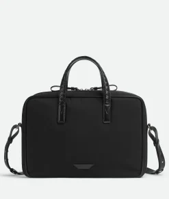 Bottega Veneta Crossroad Briefcase Black Discount