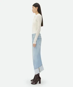 Bottega Veneta Curved Shape ed Denim Light bleach