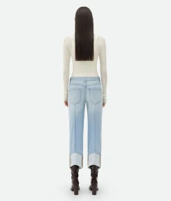 Bottega Veneta Curved Shape ed Denim Light bleach