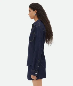Bottega Veneta Denim Shirt Indigo New