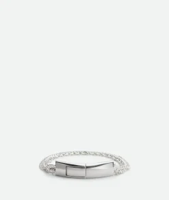 Bottega Veneta Detail Chain Bracelet Silver Best