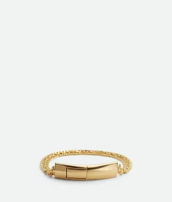 Bottega Veneta Detail Chain Bracelet Yellow gold Sale