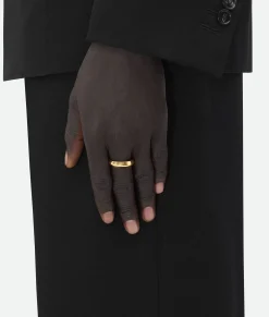 Bottega Veneta Detail Chain Ring Yellow gold Best