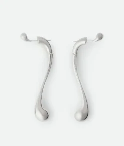 Bottega Veneta Drop Earrings Silver Outlet