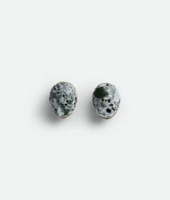 Bottega Veneta Drop Earrings Black/white/rain tree Clearance