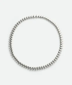 Bottega Veneta Drop Necklace Silver Clearance