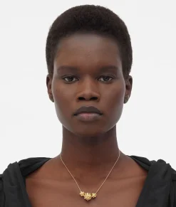 Bottega Veneta Drop Necklace White New